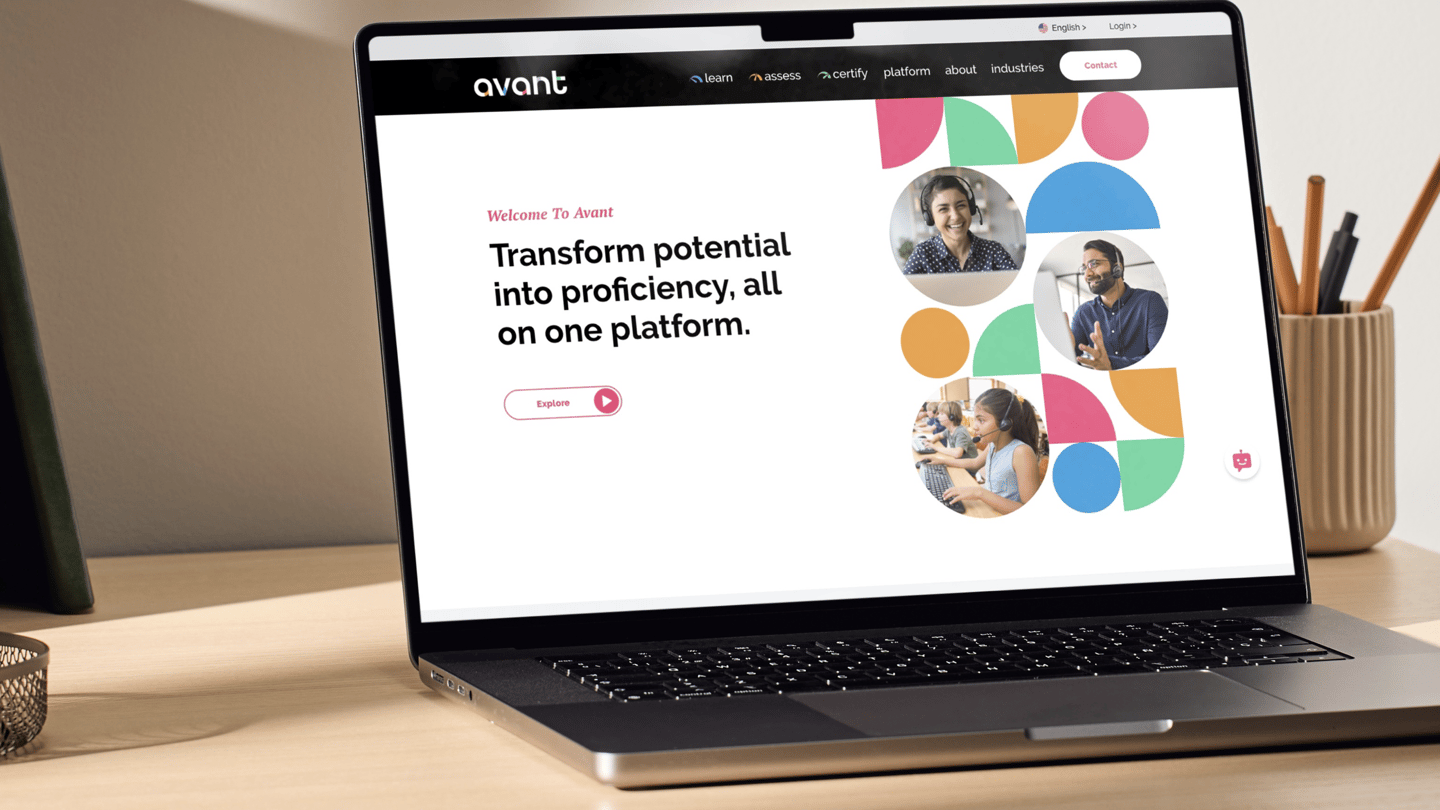 Avant - Website Design - Transform potential into proficiency, all on one platform.