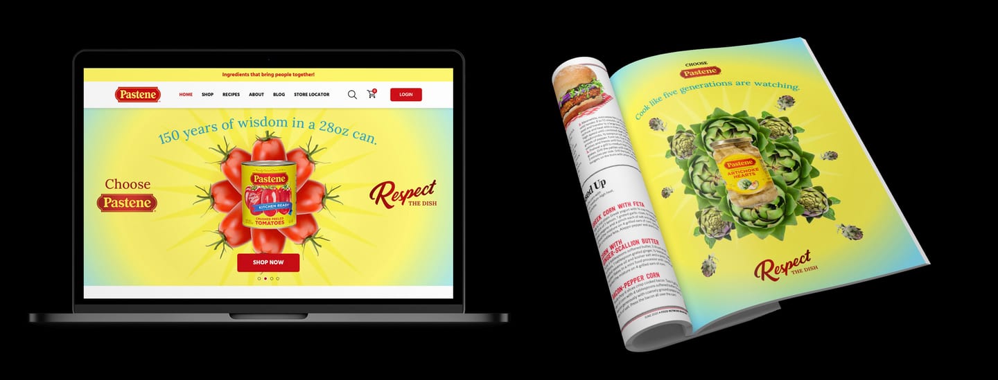 Pastene web and print