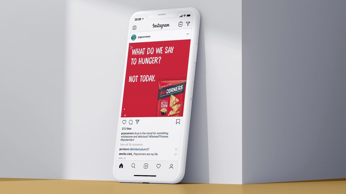 popcorners social mockups